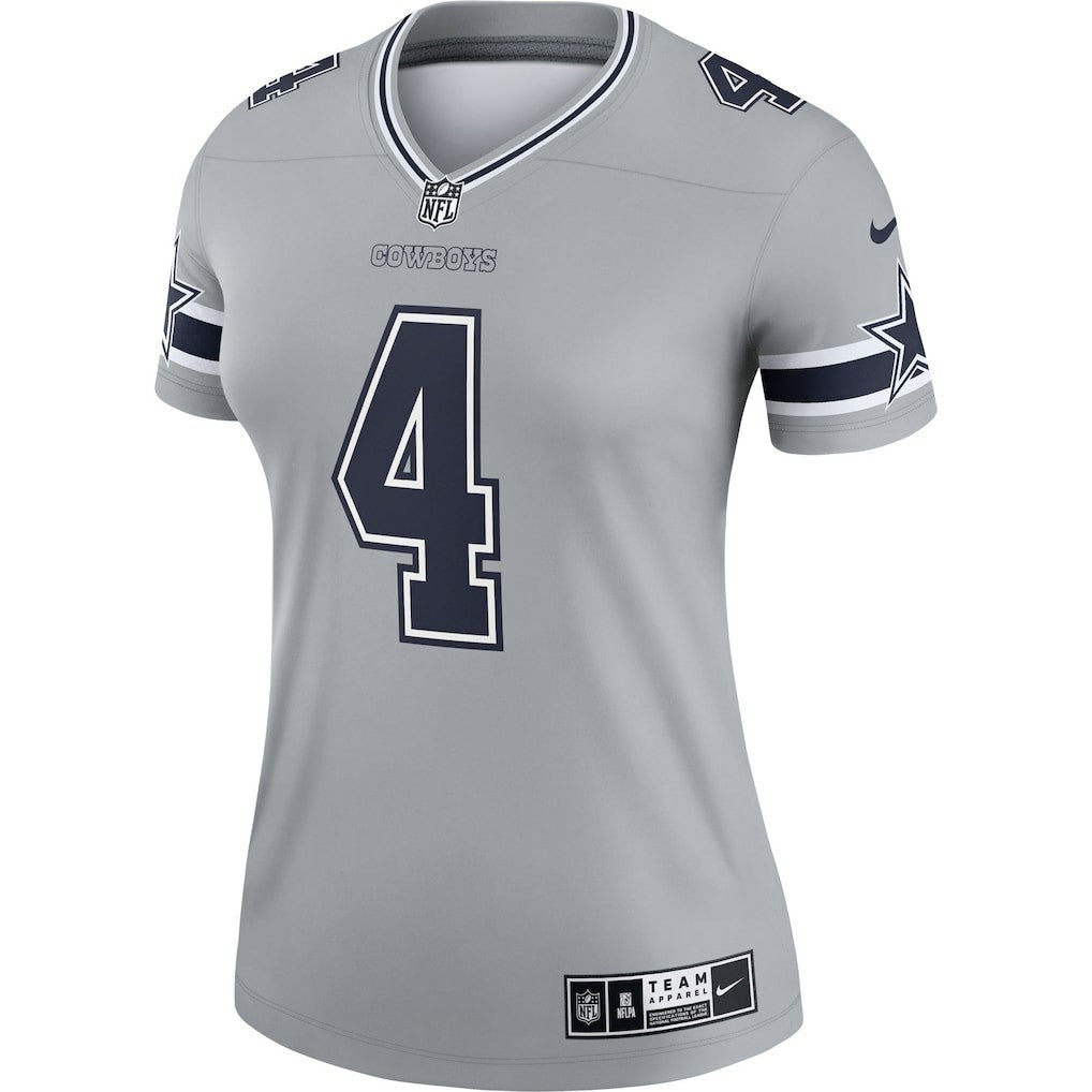 Dak Prescott Dallas Cowboys Women's Legend Player Performance Top - Gray | Nike outlet