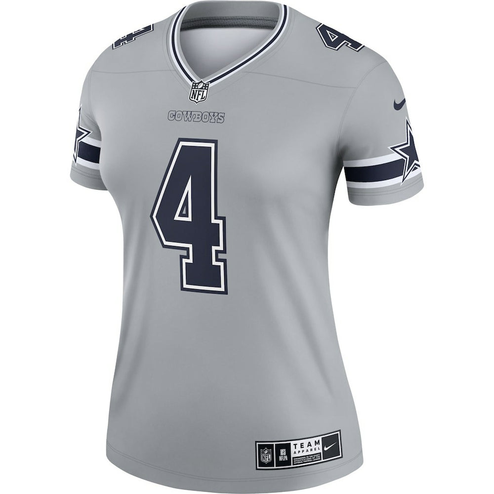 Dak Prescott Dallas Cowboys Women's Legend Player Performance Top - Gray | Nike outlet