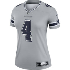 Dak Prescott Dallas Cowboys Women's Legend Player Performance Top - Gray | Nike outlet