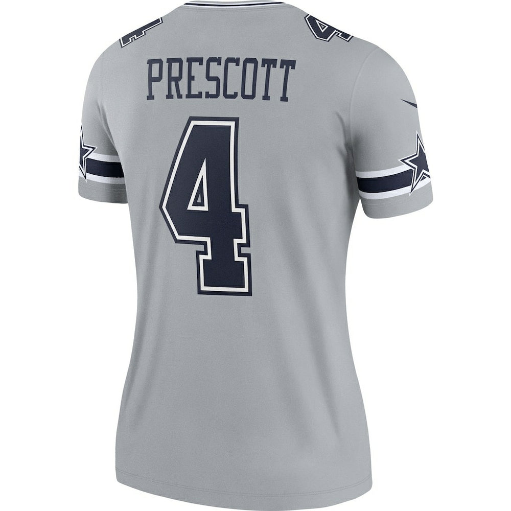 Dak Prescott Dallas Cowboys Women's Legend Player Performance Top - Gray | Nike outlet