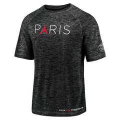 Paris Saint-Germain Tower Space-Dye Raglan T-Shirt - Black | Fanatics online