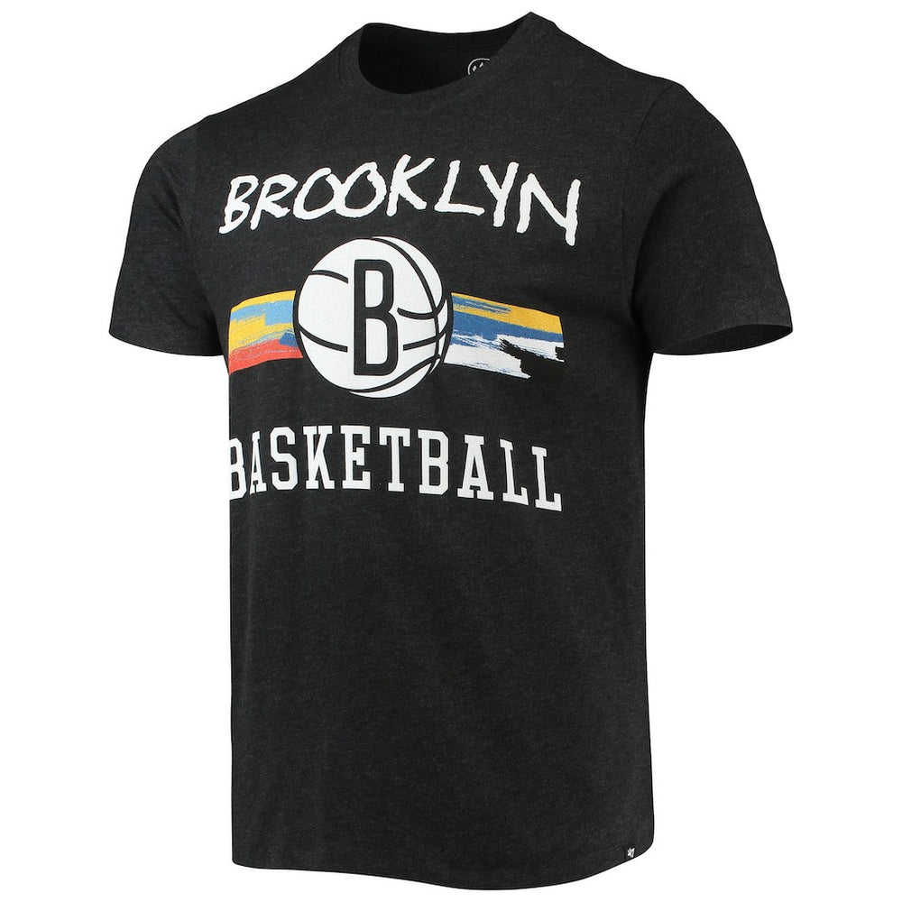 Brooklyn Nets '47 City Edition Club T-Shirt - Black | 47 brand on sale