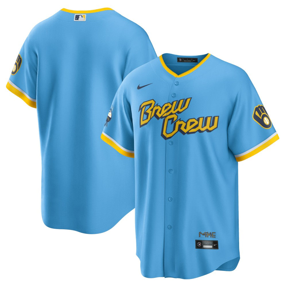 Milwaukee Brewers City Connect Replica Team Jersey - Powder Blue | Nike