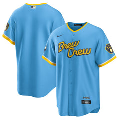 Milwaukee Brewers City Connect Replica Team Jersey - Powder Blue | Nike