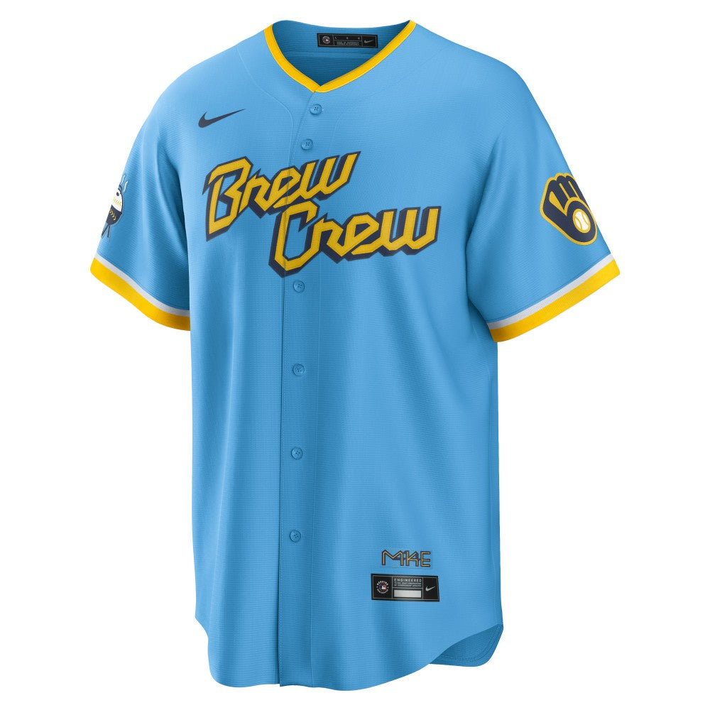 Milwaukee Brewers City Connect Replica Team Jersey - Powder Blue | Nike