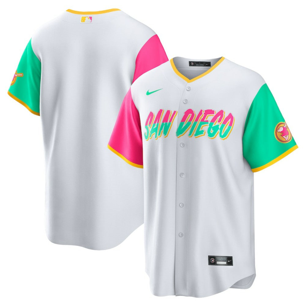 San Diego Padres City Connect Replica Team Jersey - White | Nike