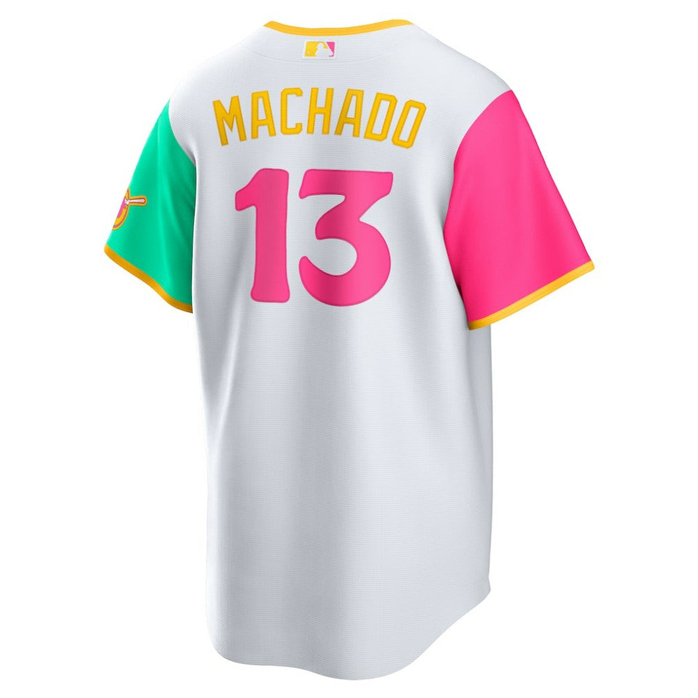 Manny Machado San Diego Padres City Connect Replica Player Jersey - White | Nike