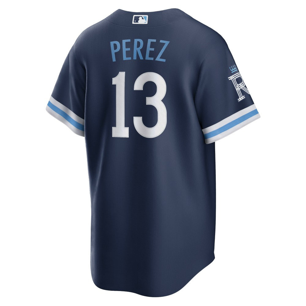 Salvador Perez Kansas City Royals City Connect Replica Player Jersey - Navy | Nike