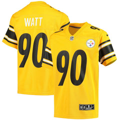 T.J. Watt Pittsburgh Steelers Youth Inverted Team Game Jersey - Gold | Nike discount