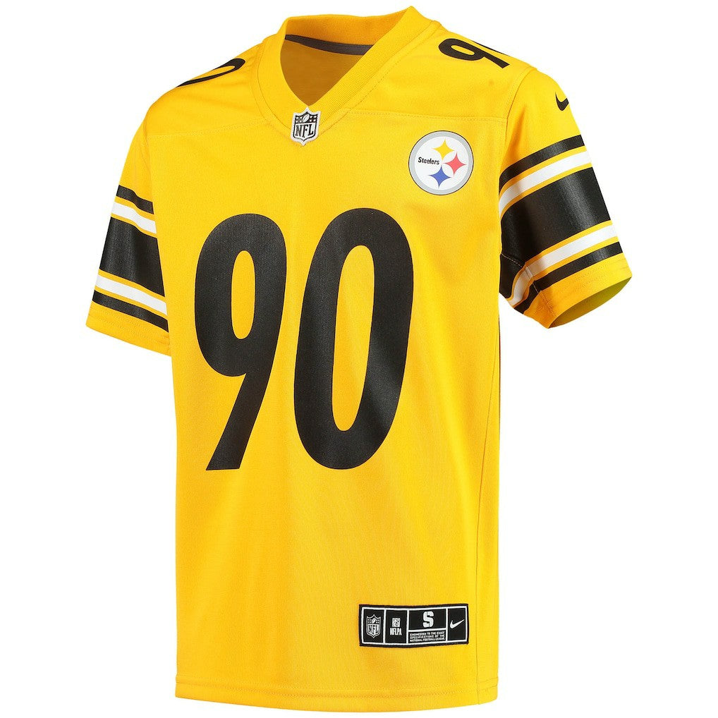 T.J. Watt Pittsburgh Steelers Youth Inverted Team Game Jersey - Gold | Nike discount
