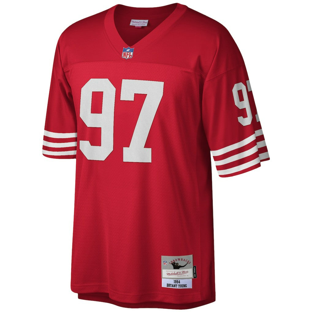 Bryant Young San Francisco 49ers Legacy Replica Jersey - Scarlet outlet