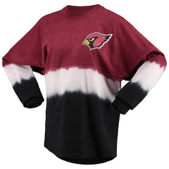 Arizona Cardinals Women's Ombre Long Sleeve T-Shirt - Cardinal/White discount