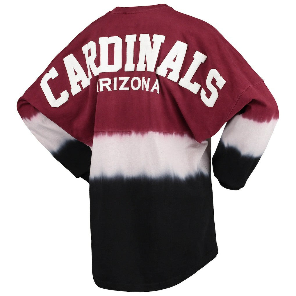 Arizona Cardinals Women's Ombre Long Sleeve T-Shirt - Cardinal/White discount