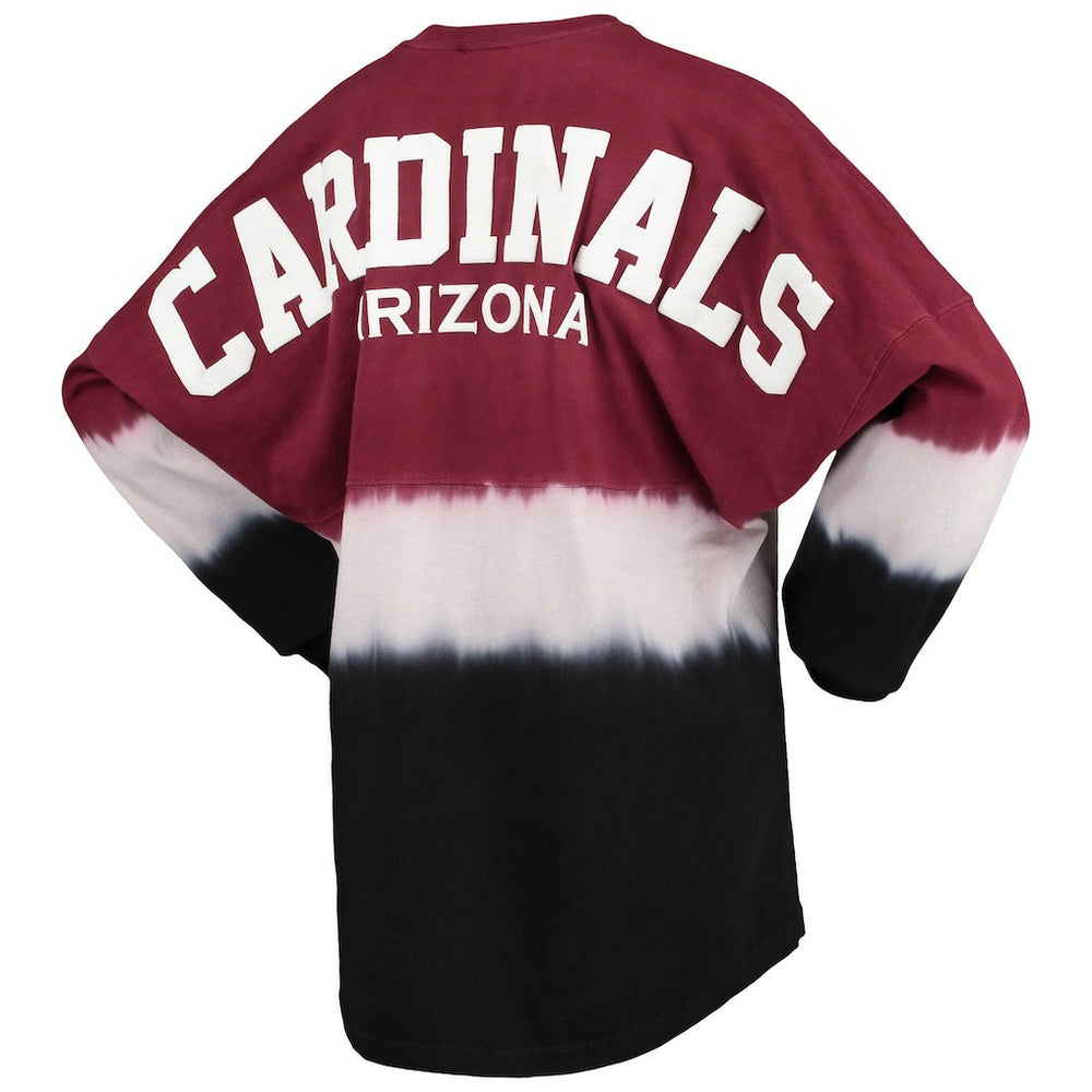 Arizona Cardinals Women's Ombre Long Sleeve T-Shirt - Cardinal/White discount
