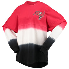 Tampa Bay Buccaneers Women's Ombre Long Sleeve T-Shirt - Red/Black online