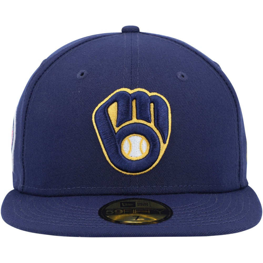 Milwaukee Brewers 9/11 Memorial Side Patch 59FIFTY Fitted Hat - Navy | New Era