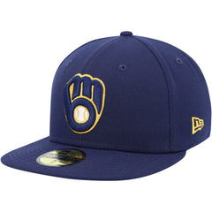 Milwaukee Brewers 9/11 Memorial Side Patch 59FIFTY Fitted Hat - Navy | New Era