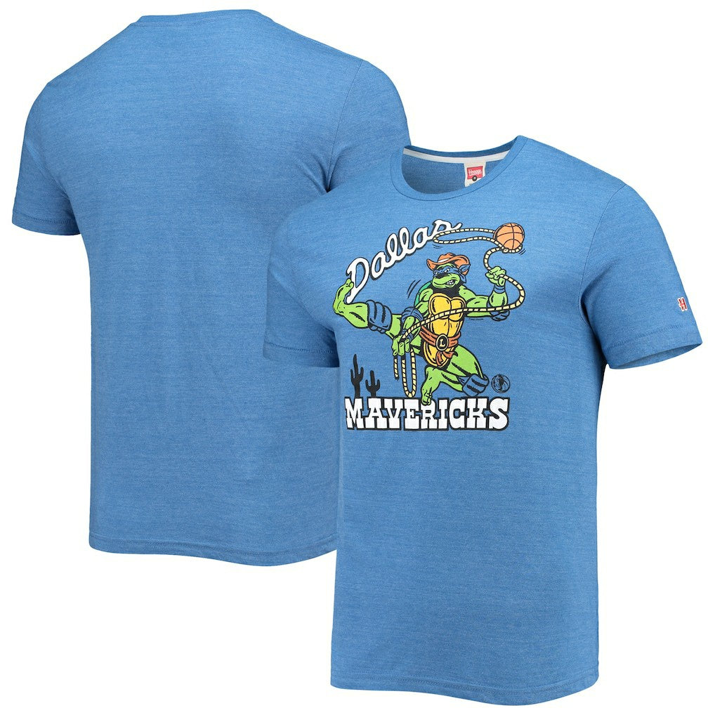 Dallas Mavericks Homage NBA x Teenage Mutant Ninja Turtles Tri-Blend T-Shirt sale - Royal sale