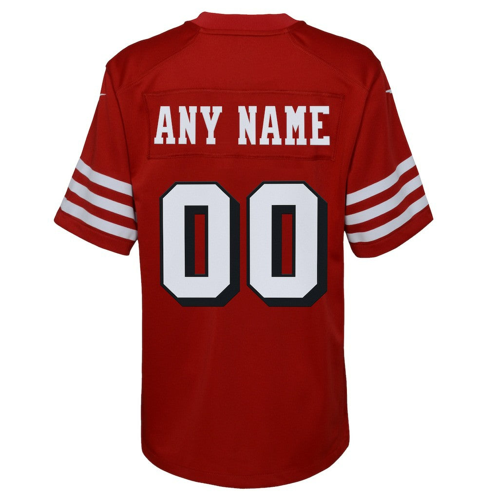San Francisco 49ers Youth Alternate Custom Game Jersey - Scarlet | Nike for sale