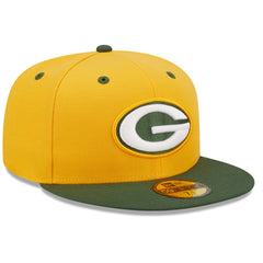 Green Bay Packers New Era Flipside 2Tone 59FIFTY Fitted Hat - Gold/Green outlet