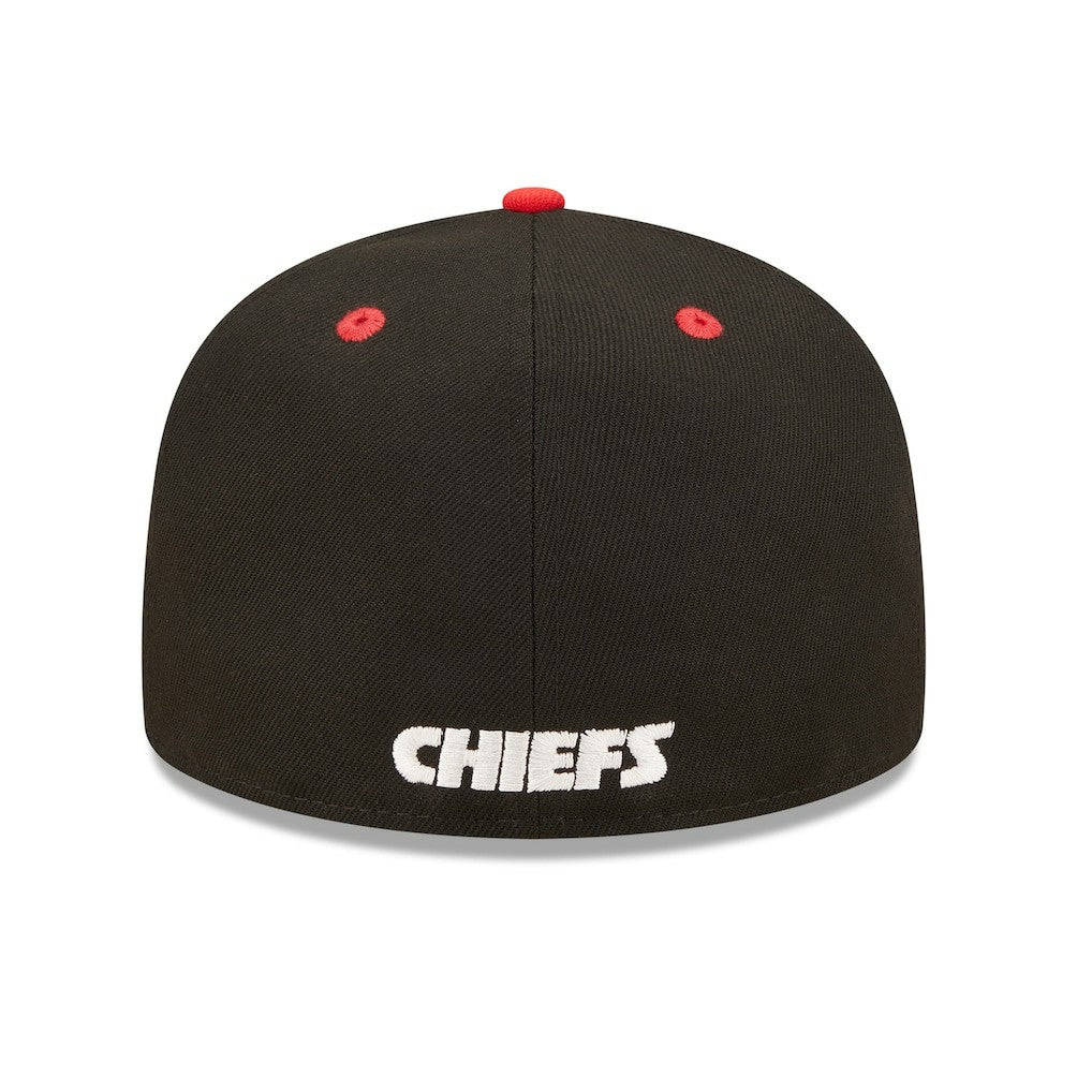 Kansas City Chiefs New Era Flipside 2Tone 59FIFTY Fitted Hat - Black/Red sale