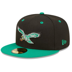 Philadelphia Eagles New Era Flipside 2Tone 59FIFTY Fitted Hat - Black/ for sale