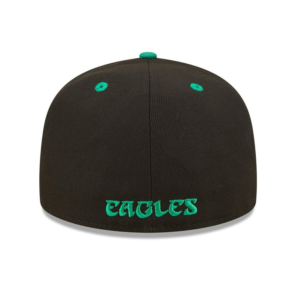 Philadelphia Eagles New Era Flipside 2Tone 59FIFTY Fitted Hat - Black/ for sale