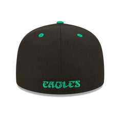Philadelphia Eagles New Era Flipside 2Tone 59FIFTY Fitted Hat - Black/ for sale