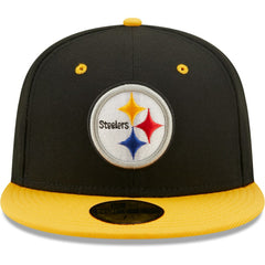Pittsburgh Steelers New Era Flipside 2Tone 59FIFTY Fitted Hat - Black/Gold outlet