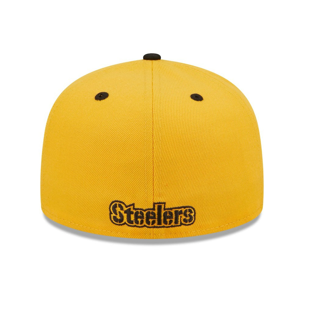 Pittsburgh Steelers New Era Flipside 2Tone 59FIFTY Fitted Hat - Gold/Black sale