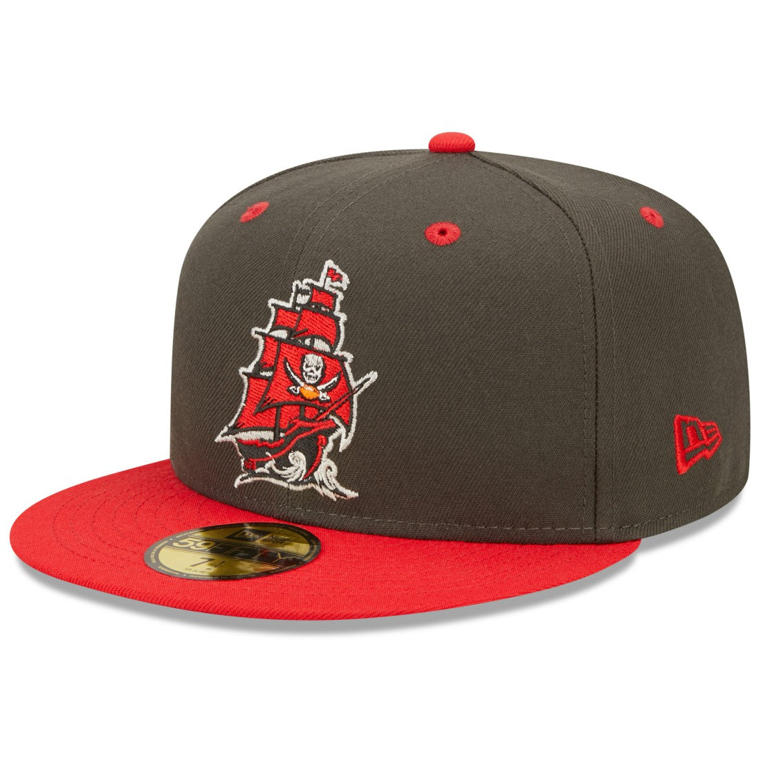 Tampa Bay Buccaneers New Era Flipside 2Tone 59FIFTY Fitted Hat - Pewter/Red outlet