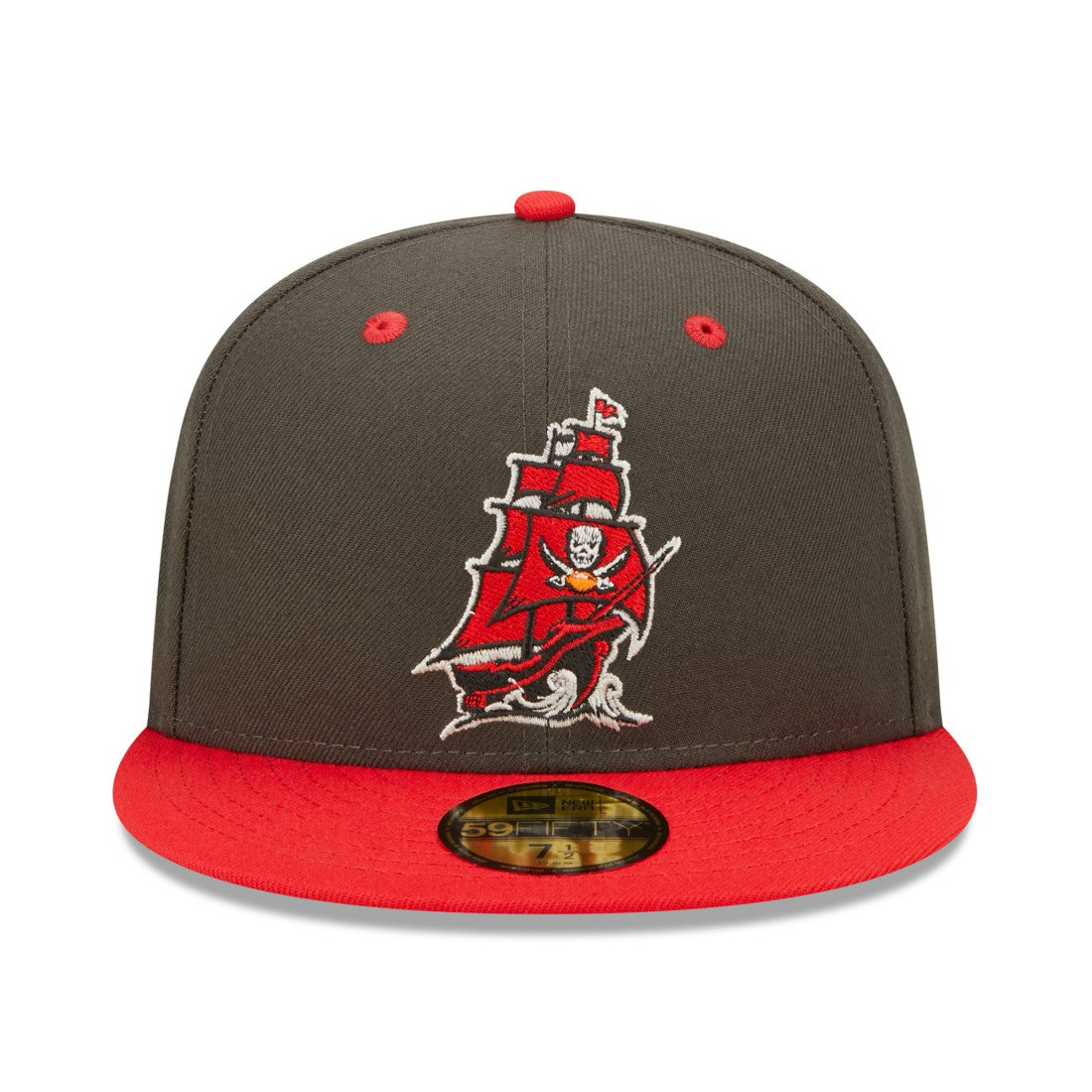 Tampa Bay Buccaneers New Era Flipside 2Tone 59FIFTY Fitted Hat - Pewter/Red outlet