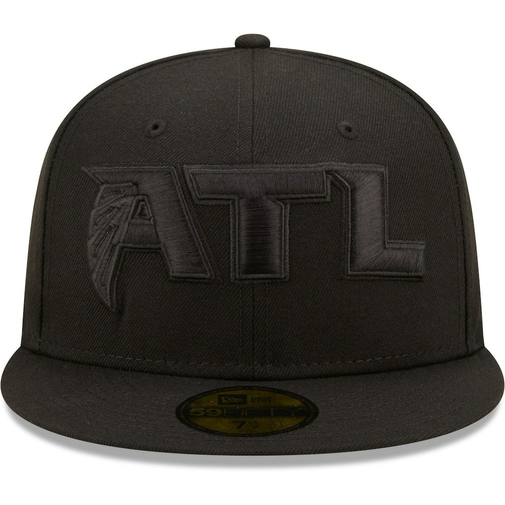 Atlanta Falcons New Era Team Black on Black Alternate 59FIFTY Fitted Hat cheap