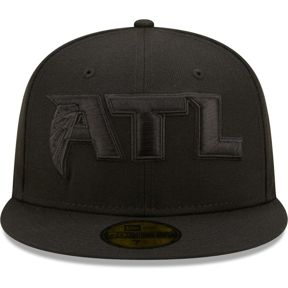 Atlanta Falcons New Era Team Black on Black Alternate 59FIFTY Fitted Hat cheap
