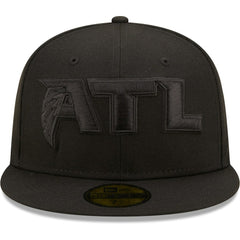 Atlanta Falcons New Era Team Black on Black Alternate 59FIFTY Fitted Hat cheap