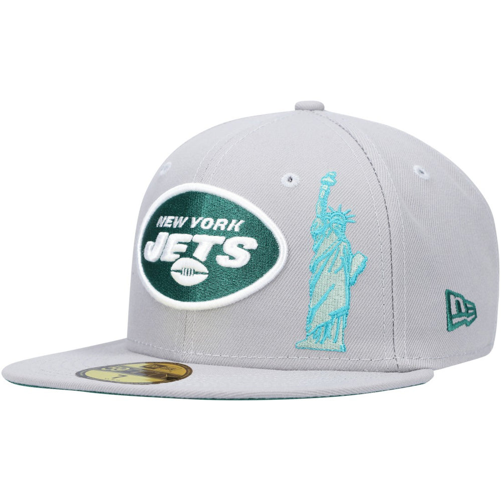 New York Jets New Era City Describe 59FIFTY Fitted Hat - Gray outlet