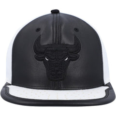 Chicago Bulls NBA Day One Snapback Hat - Black/White | Mitchell & Ness discount