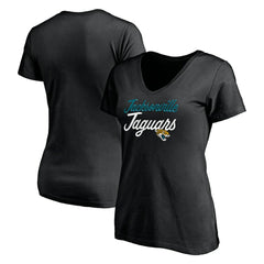 Jacksonville Jaguars Women's Long Stride V-Neck T-Shirt - Black online
