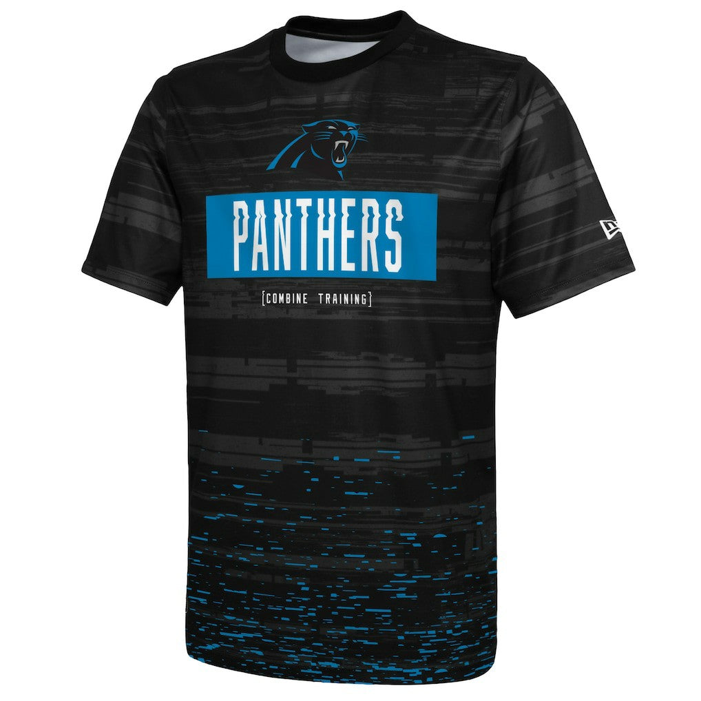 Carolina Panthers New Era Combine Authentic Sweep T-Shirt - Black discount
