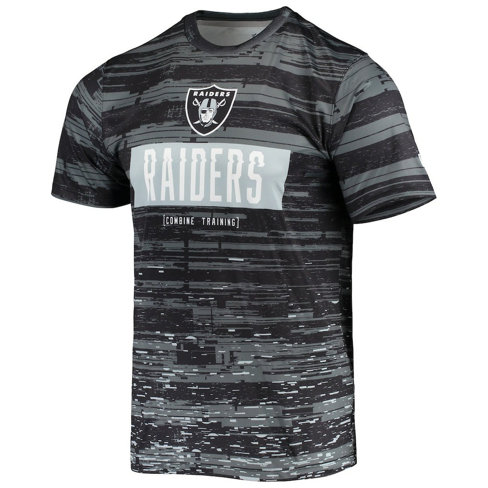 Las Vegas Raiders New Era Combine Authentic Sweep T-Shirt - Black cheap