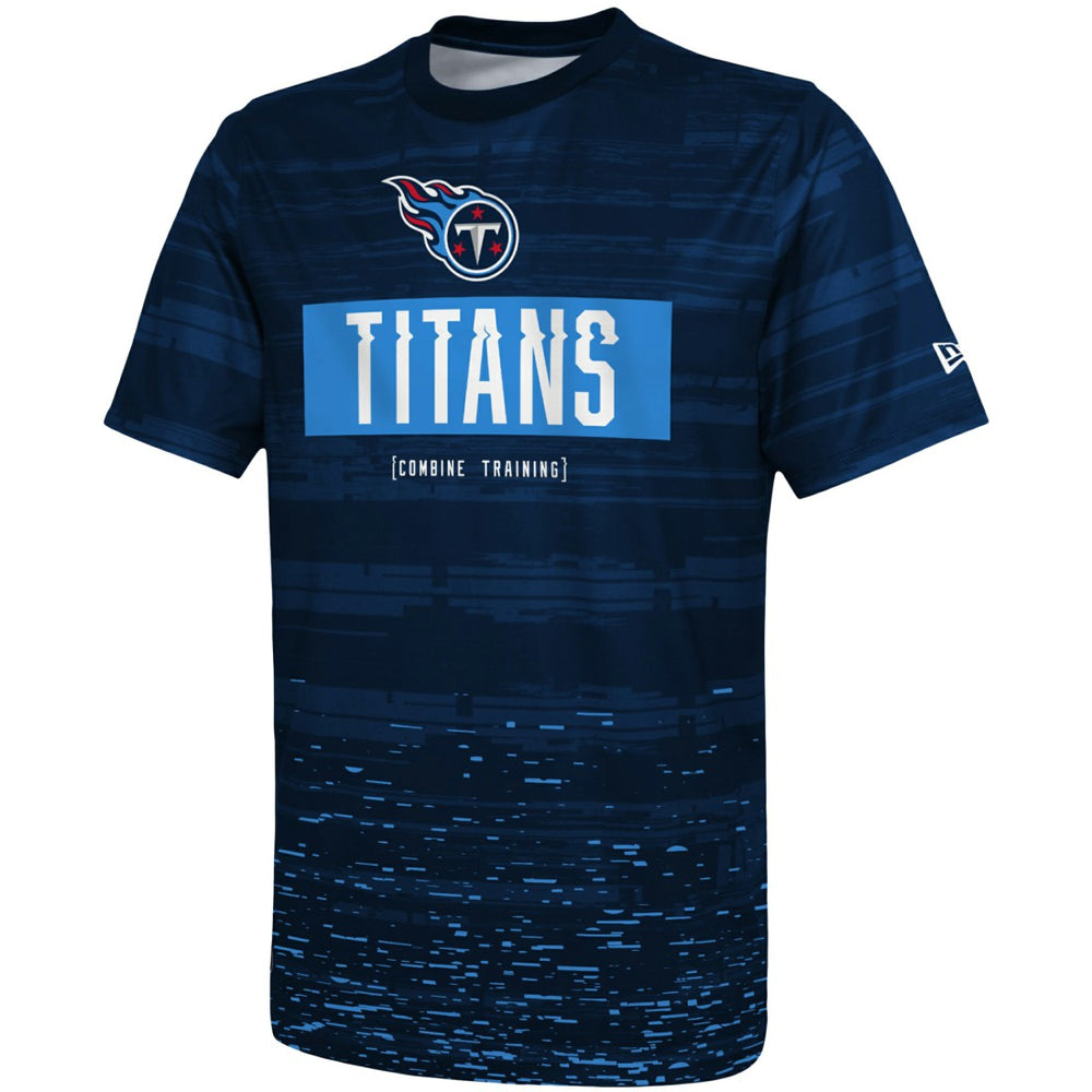 Tennessee Titans New Era Combine Authentic Sweep T-Shirt - Navy cheap