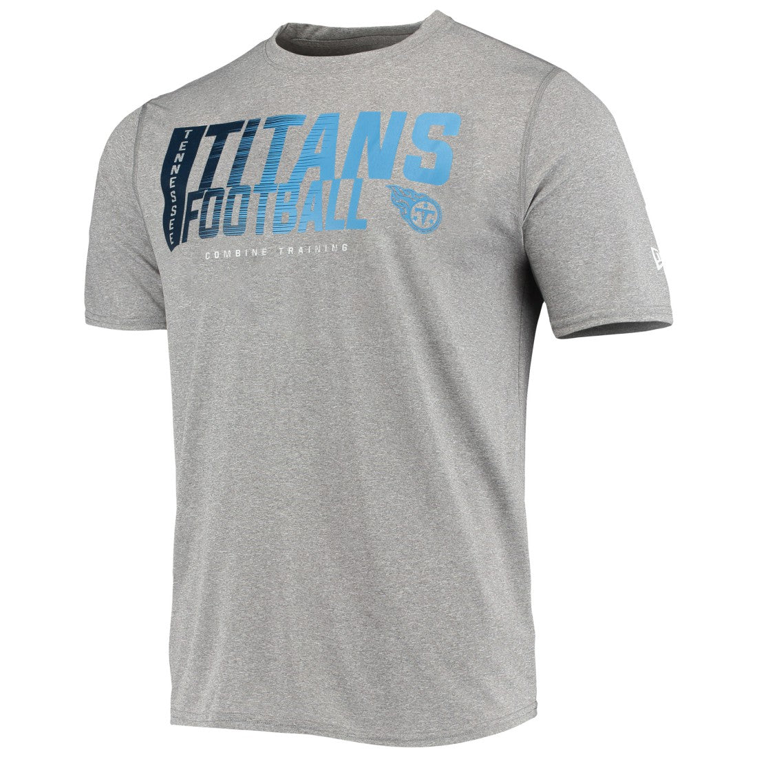 Tennessee Titans New Era Combine Authentic Game On T-Shirt - Heathered Gray on sale