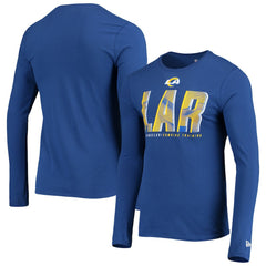 Los Angeles Rams New Era Combine Authentic Static Abbreviation Long Sleeve T-Shirt - Royal cheap