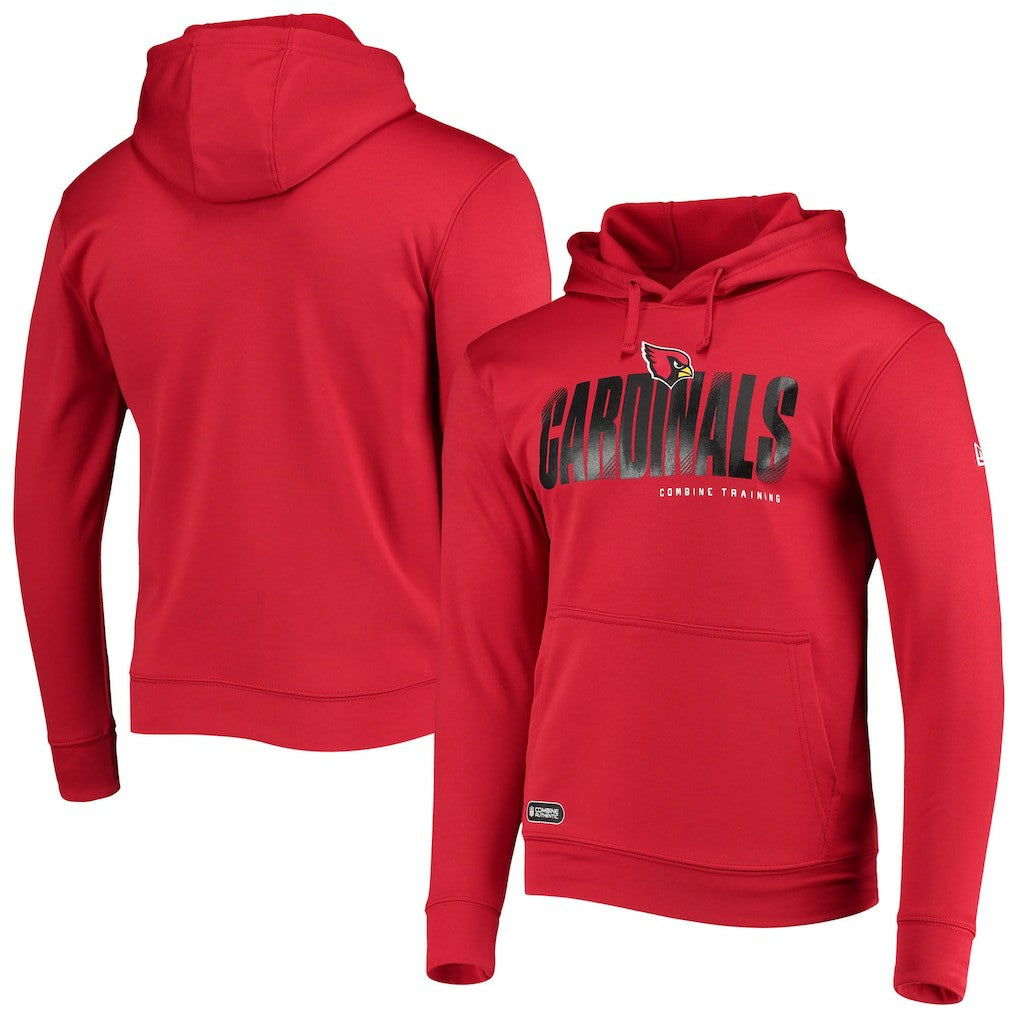 Arizona Cardinals New Era Combine Authentic Hard Hash Pullover Hoodie - Cardinal cheap