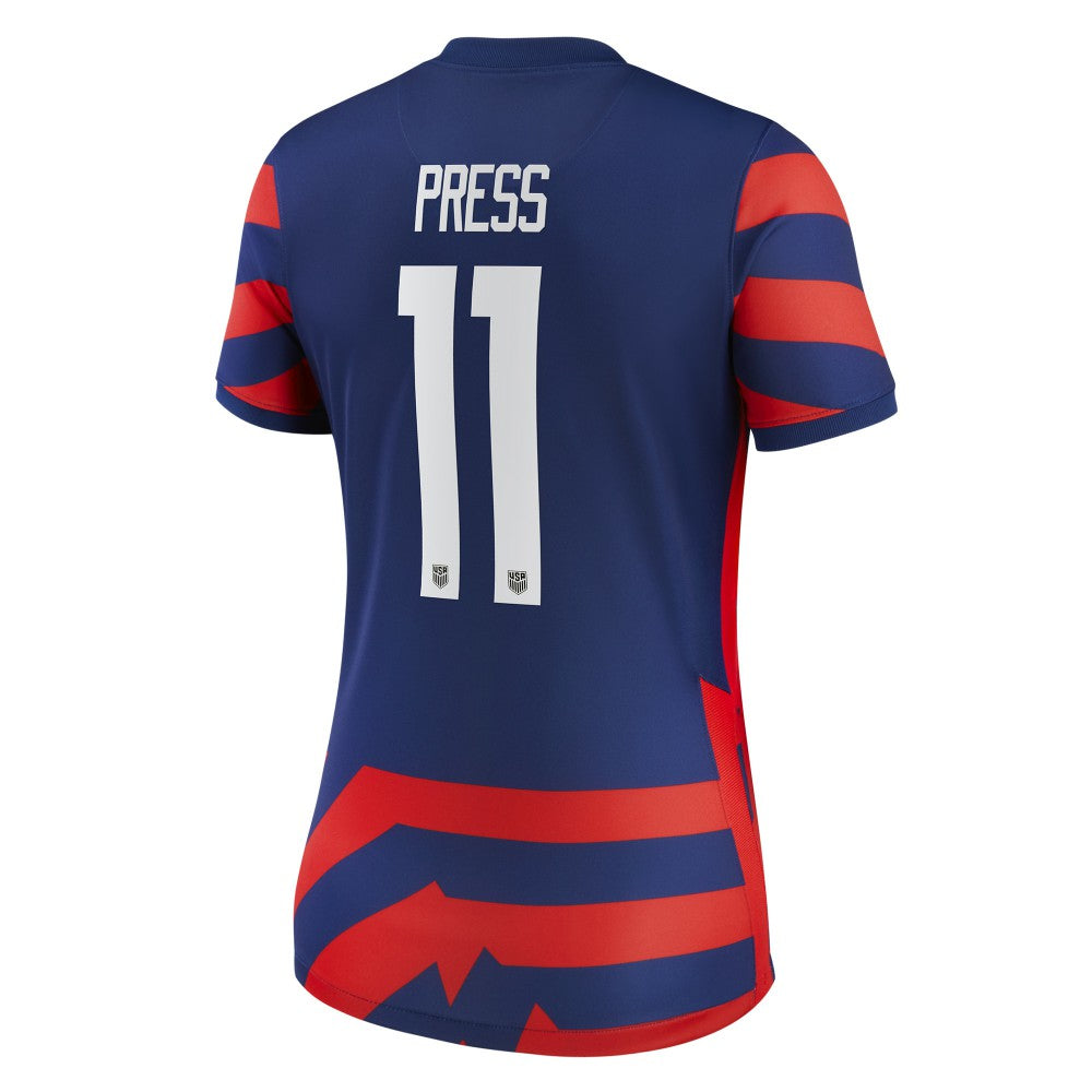 Christen Press USWNT 2021/22 Away Vapor Match Jersey - Blue | Nike cheap