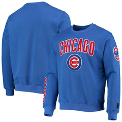 Chicago Cubs Pro Standard Stacked Logo Pullover Sweatshirt - Royal