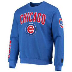 Chicago Cubs Pro Standard Stacked Logo Pullover Sweatshirt - Royal