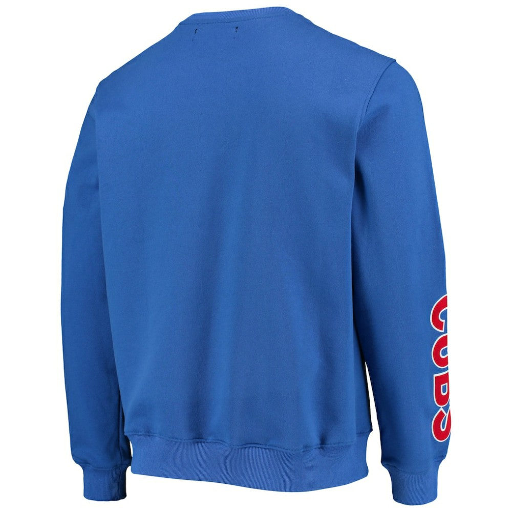Chicago Cubs Pro Standard Stacked Logo Pullover Sweatshirt - Royal