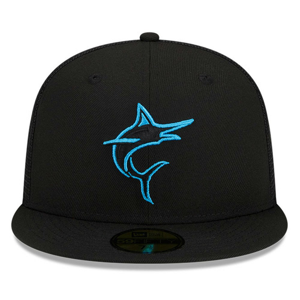 Miami Marlins 2023 Batting Practice 59FIFTY Fitted Hat - Black | New Era