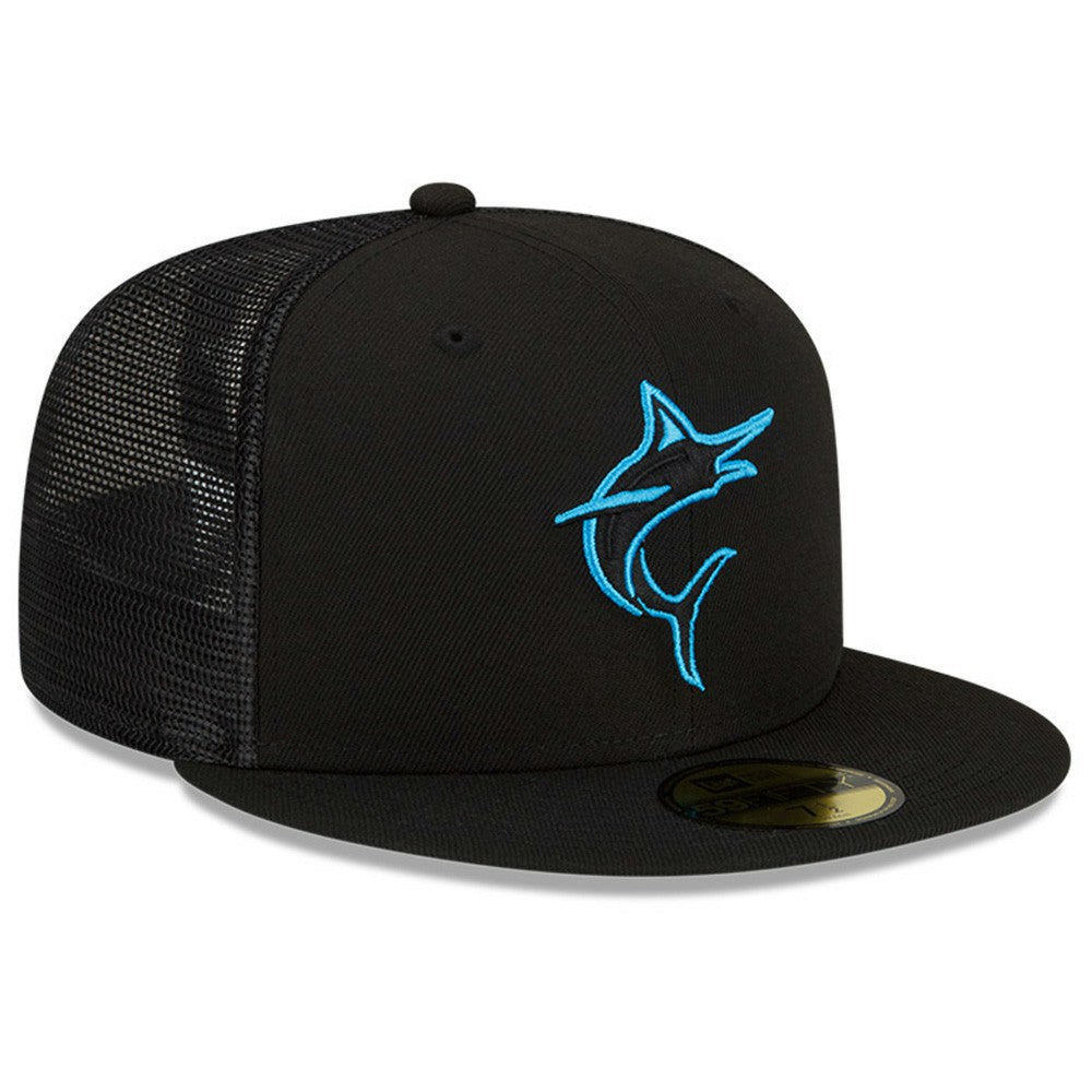 Miami Marlins 2023 Batting Practice 59FIFTY Fitted Hat - Black | New Era
